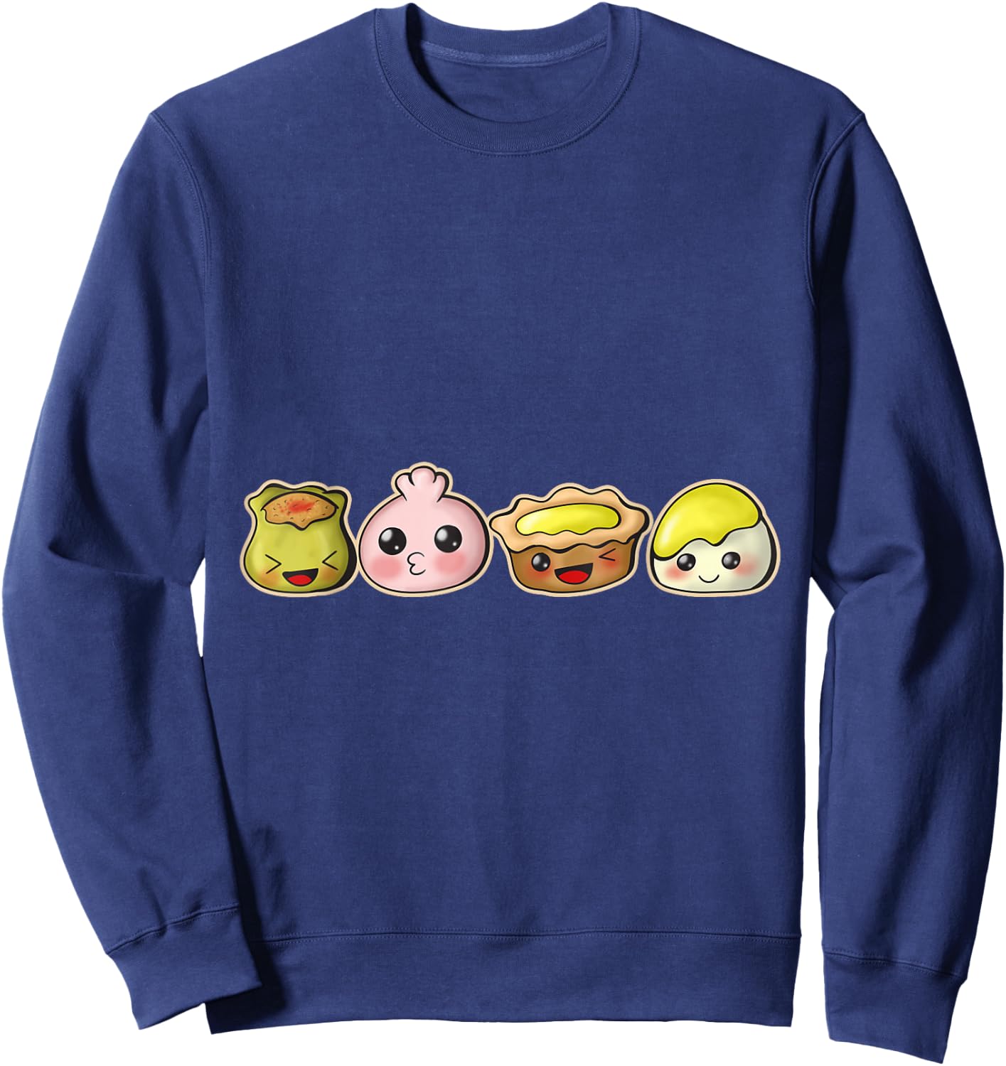 Dim Sum Traditional Cantonese Asian Sweatshirt - Sweatshirt | Navy