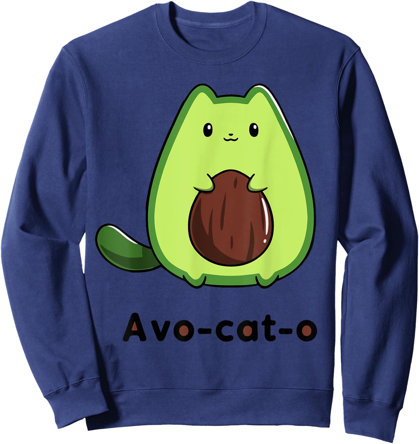 Avo-cat-o Classic Arts Avocados Sweatshirt - Sweatshirt | Navy