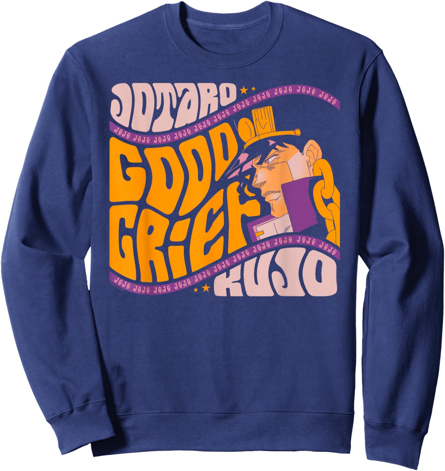 JoJo's Bizarre Adventure Good Grief Jotaro Yare Yare Daze Sweatshirt - Sweatshirt | Navy