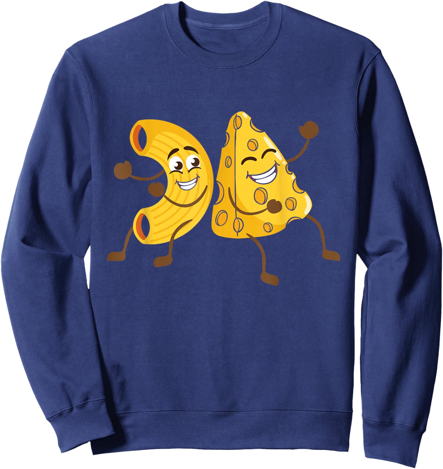 Funny Mac & Cheese - Cheesy Macaroni Restaurant Food Lover Sweatshirt - Sweatshirt | Navy