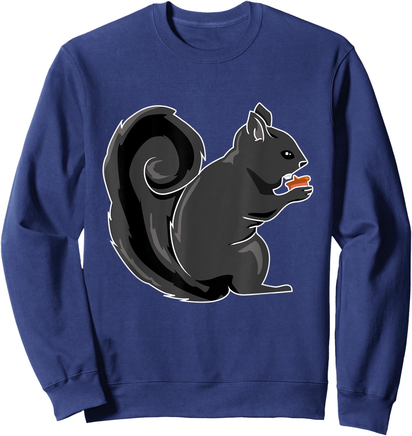 Black Squirrel Animal Nuts Sweatshirt - Sweatshirt | Navy