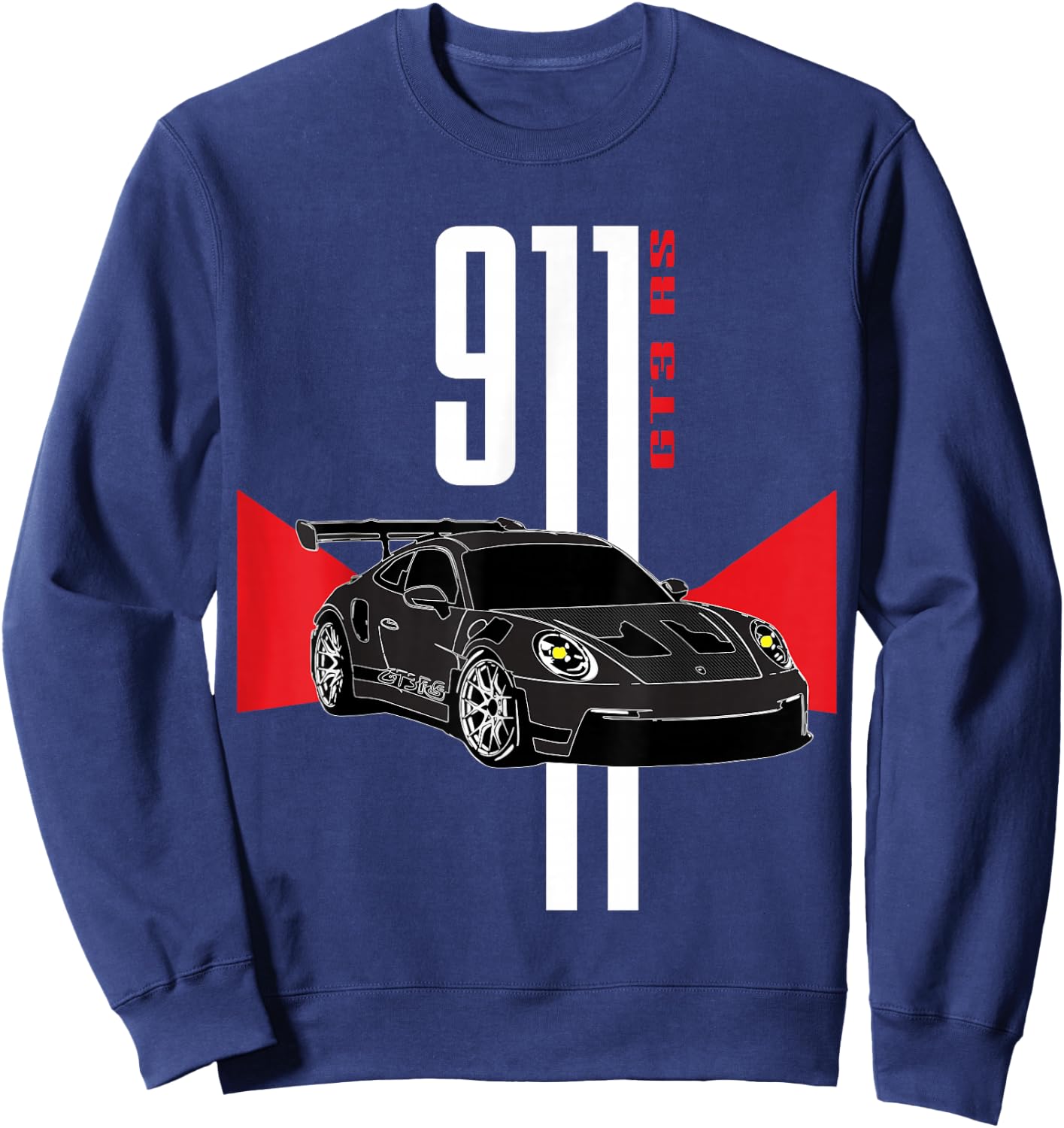 I Love Racecars Iconic 911 GT3 RS Mechanic Garage Meme Coin Sweatshirt - Sweatshirt | Navy