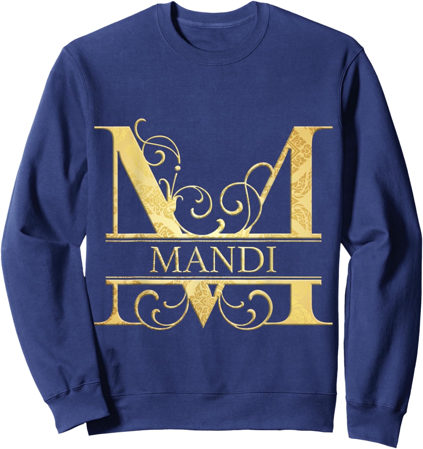 Mandi Name Sweatshirt - Sweatshirt | Navy