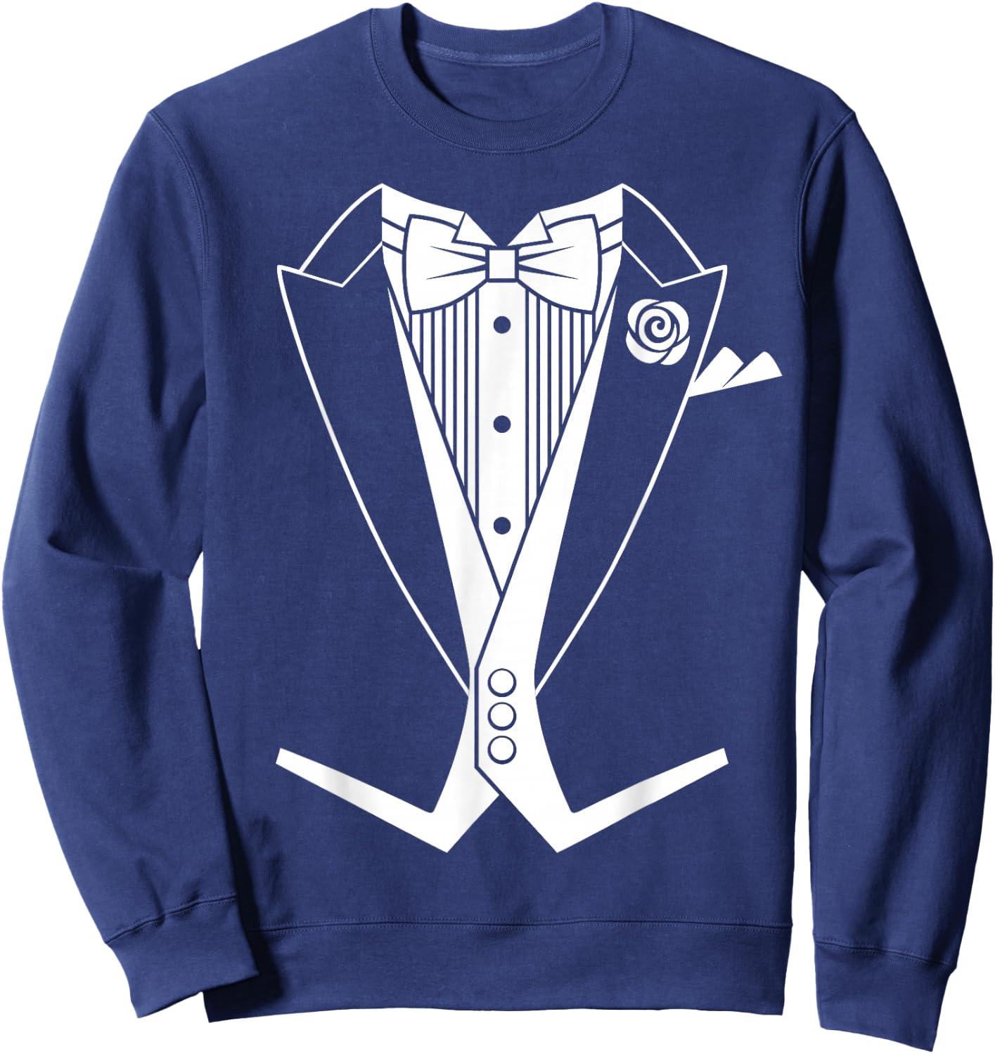 Tuxedo Tailcoat White Tie Sweatshirt - Sweatshirt | Navy