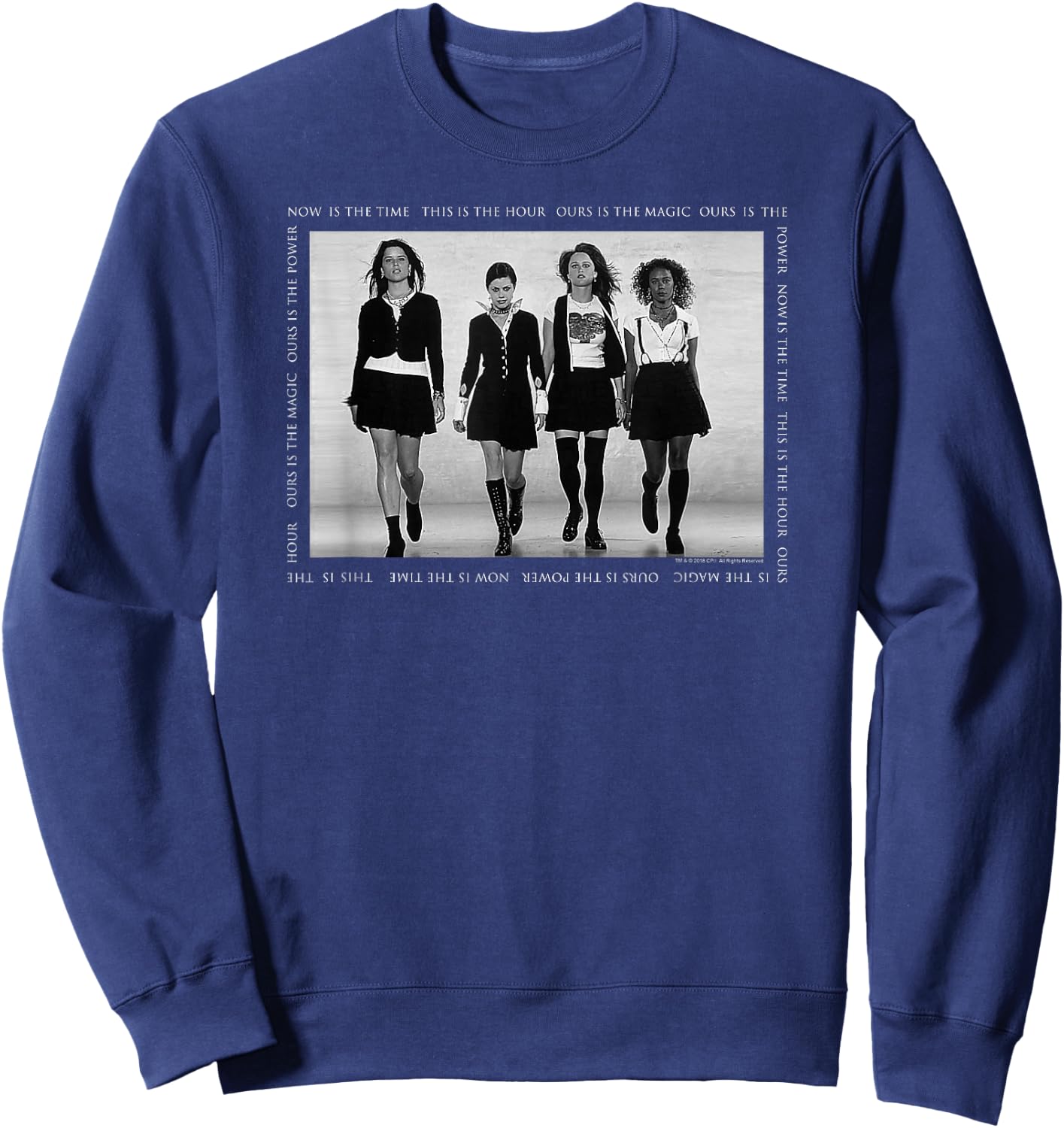The Craft Now is the Time Square Text Sweatshirt - Sweatshirt | Navy