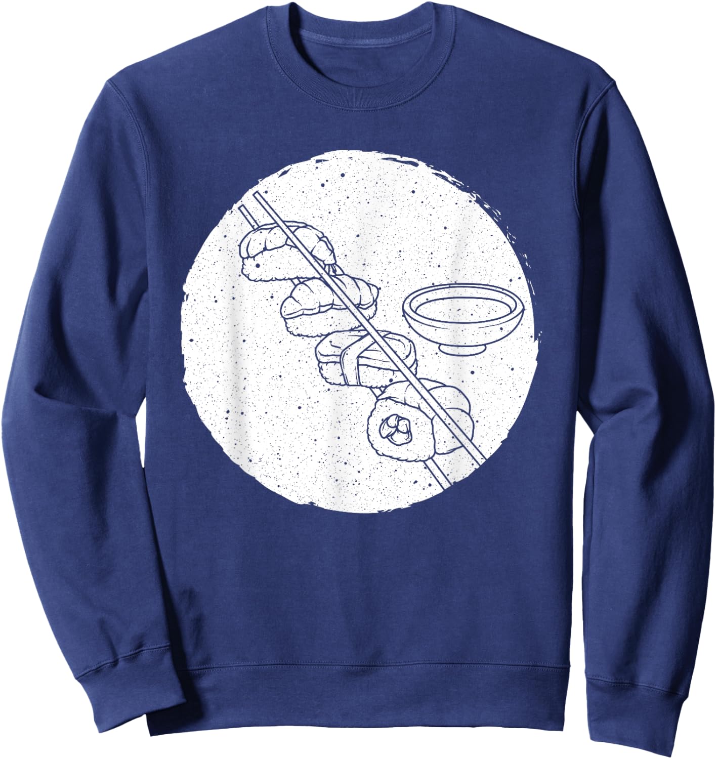 Funny Sushi Art Women Sushi Lover Japan Restaurant Sweatshirt - Sweatshirt | Navy