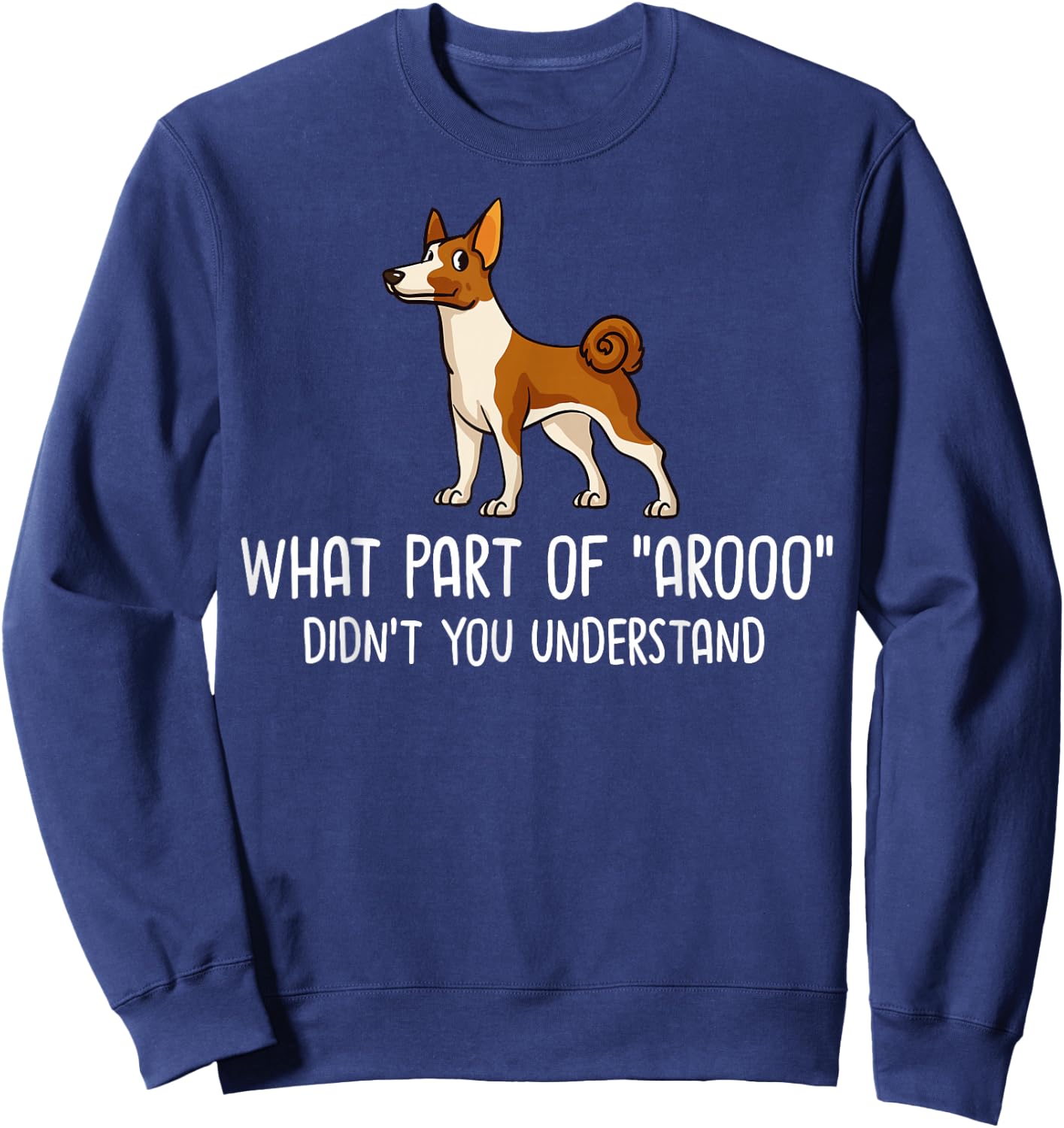 Basenji Dog Puppies Owner Lover Sweatshirt - Sweatshirt | Navy
