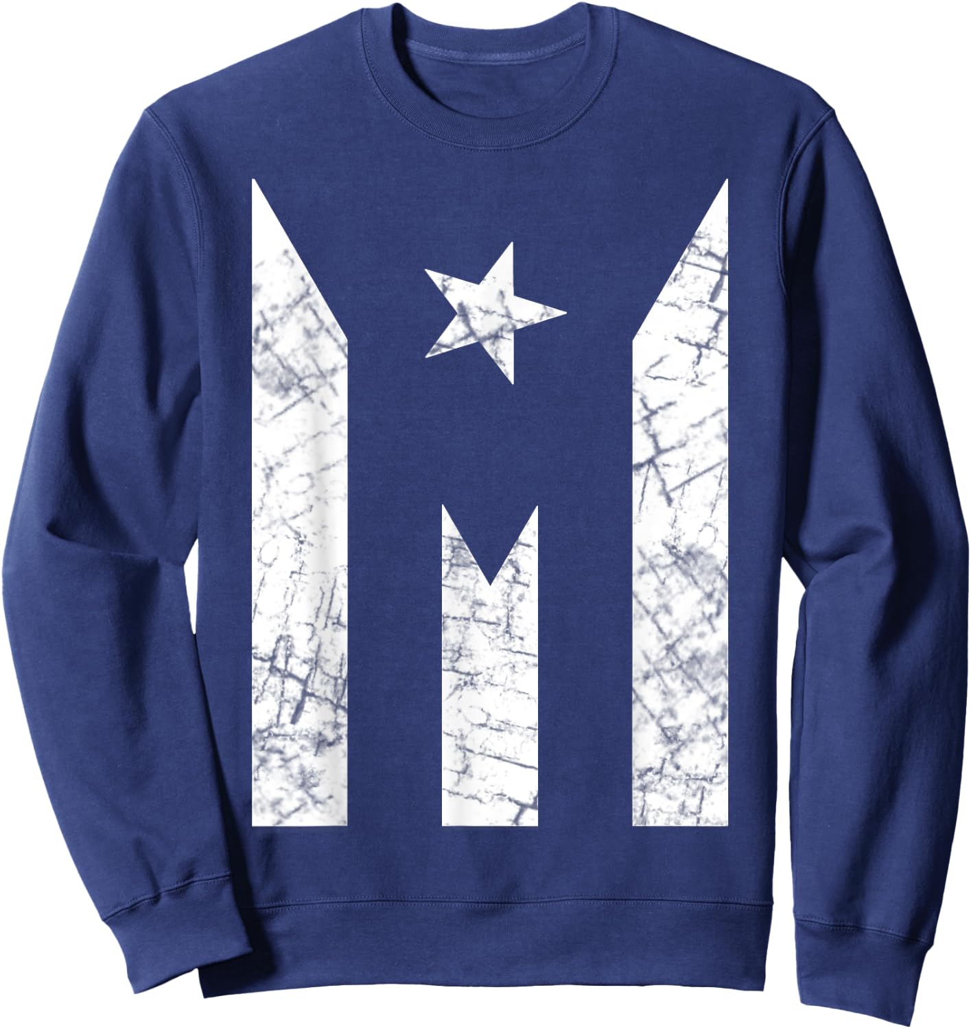 Puerto Rico Flag Shirt - Black Paro Nacional Flag Sweatshirt - Sweatshirt | Navy