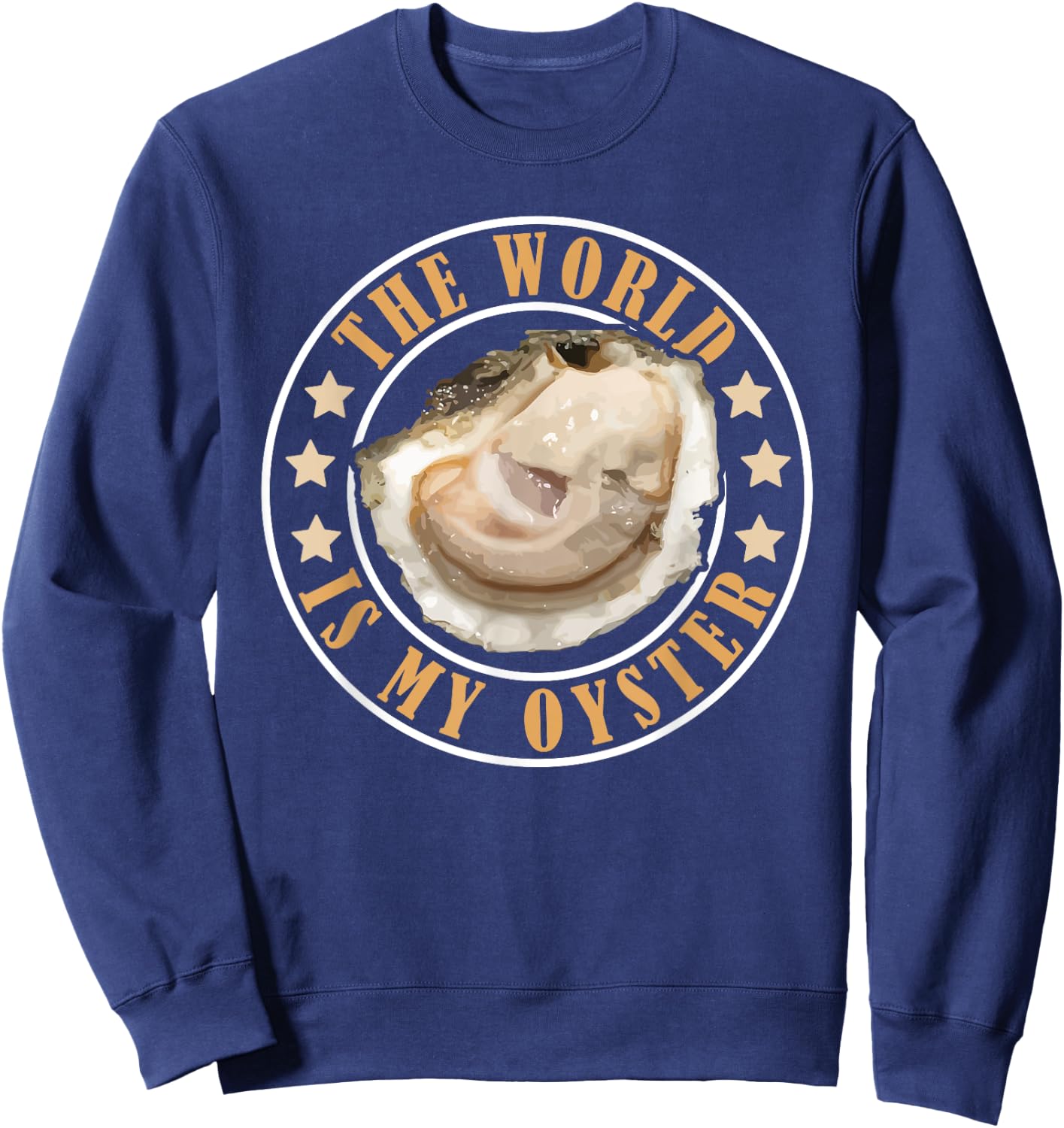 The World is My Oyster Sweatshirt - Sweatshirt | Navy