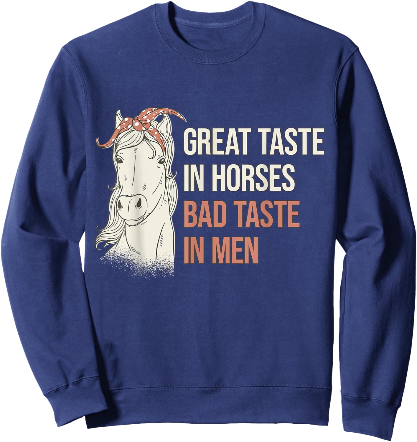 Horse Rider Woman - Horseback Riding Sweatshirt - Sweatshirt | Navy