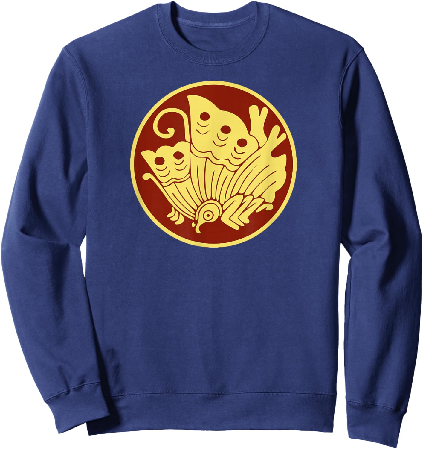 Taira Clan Mon Kamon Japanese Crest Symbol Sweatshirt - Sweatshirt | Navy