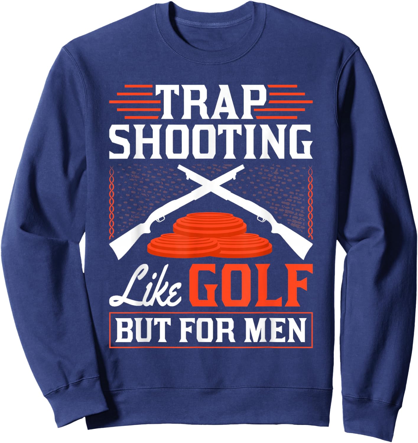 Clay Pigeons Shooting, Skeet Clay Shooting Sweatshirt - Sweatshirt | Navy