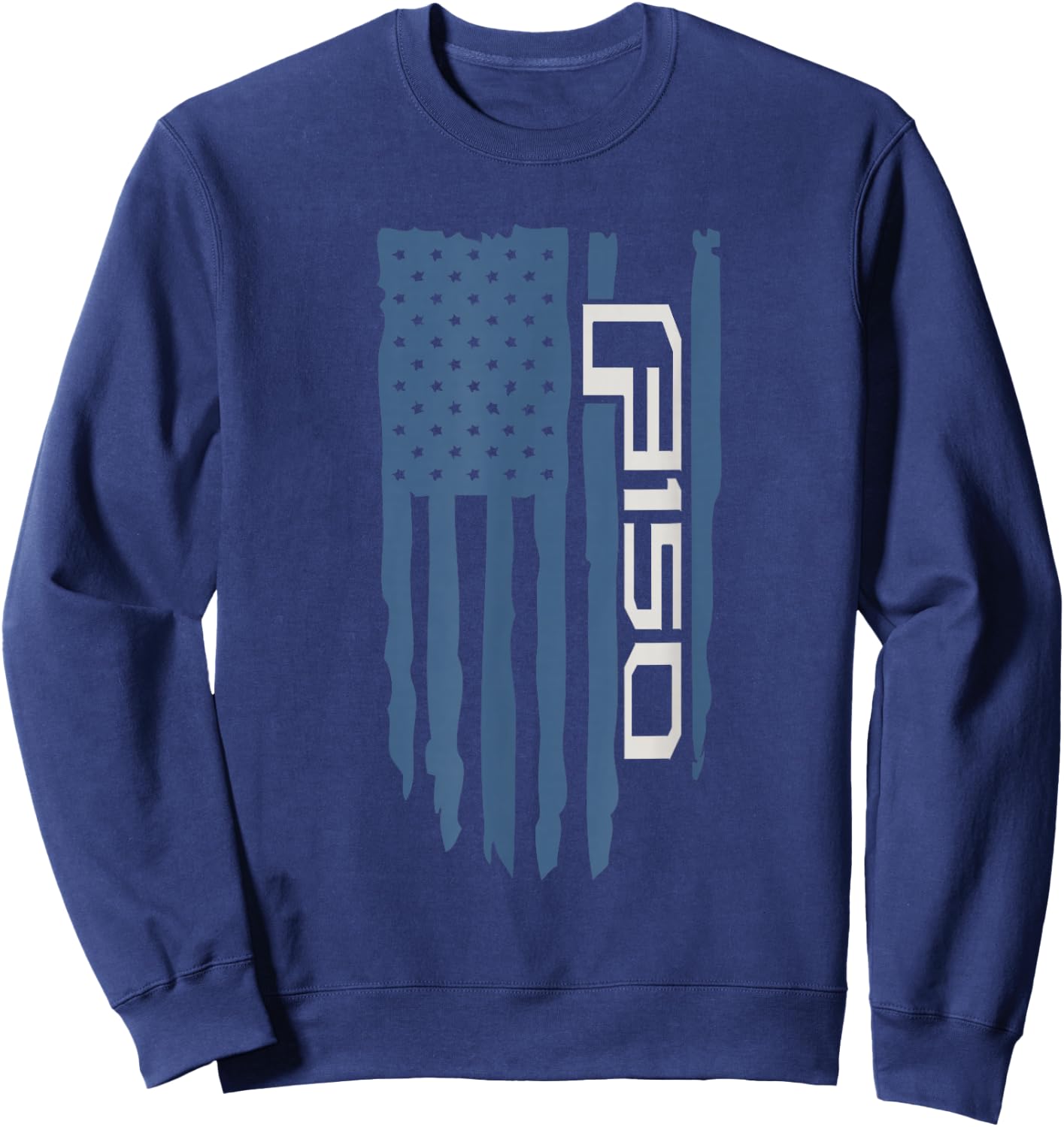 Wandering Wheels F150 American Flag Sweatshirt - Sweatshirt | Navy