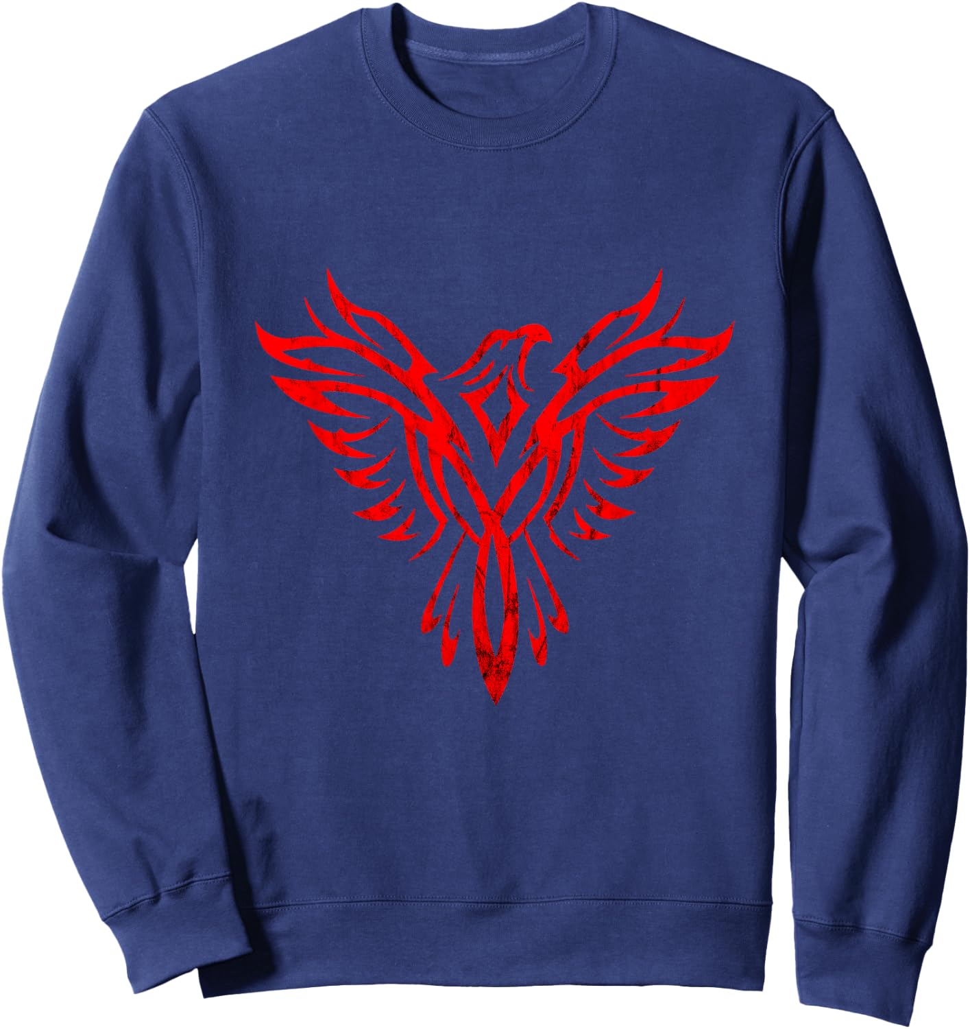 Phoenix Rising Fire Bird Reborn Ashes Rejuvenation Sweatshirt - Sweatshirt | Navy
