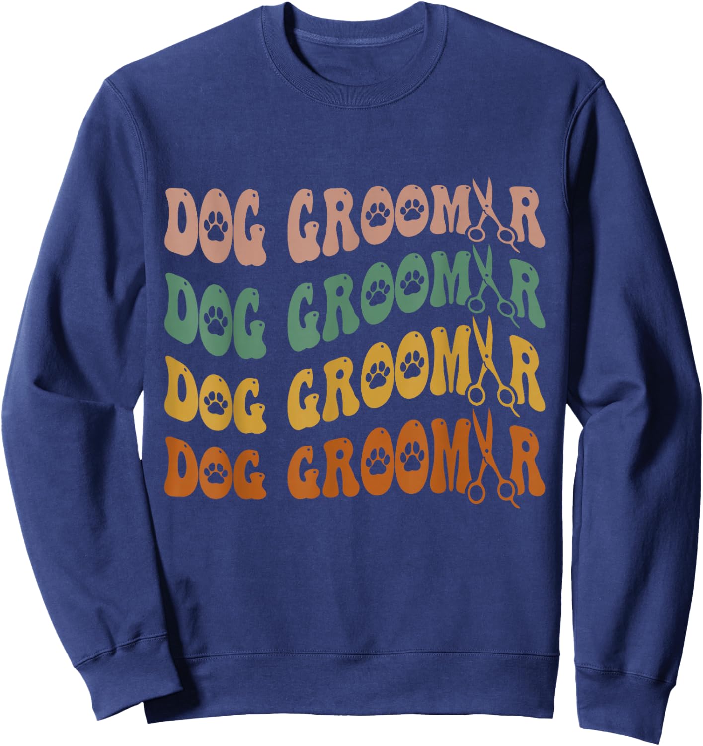 Dog Groomer for Pet Puppy Grooming Stylist Sweatshirt - Sweatshirt | Navy