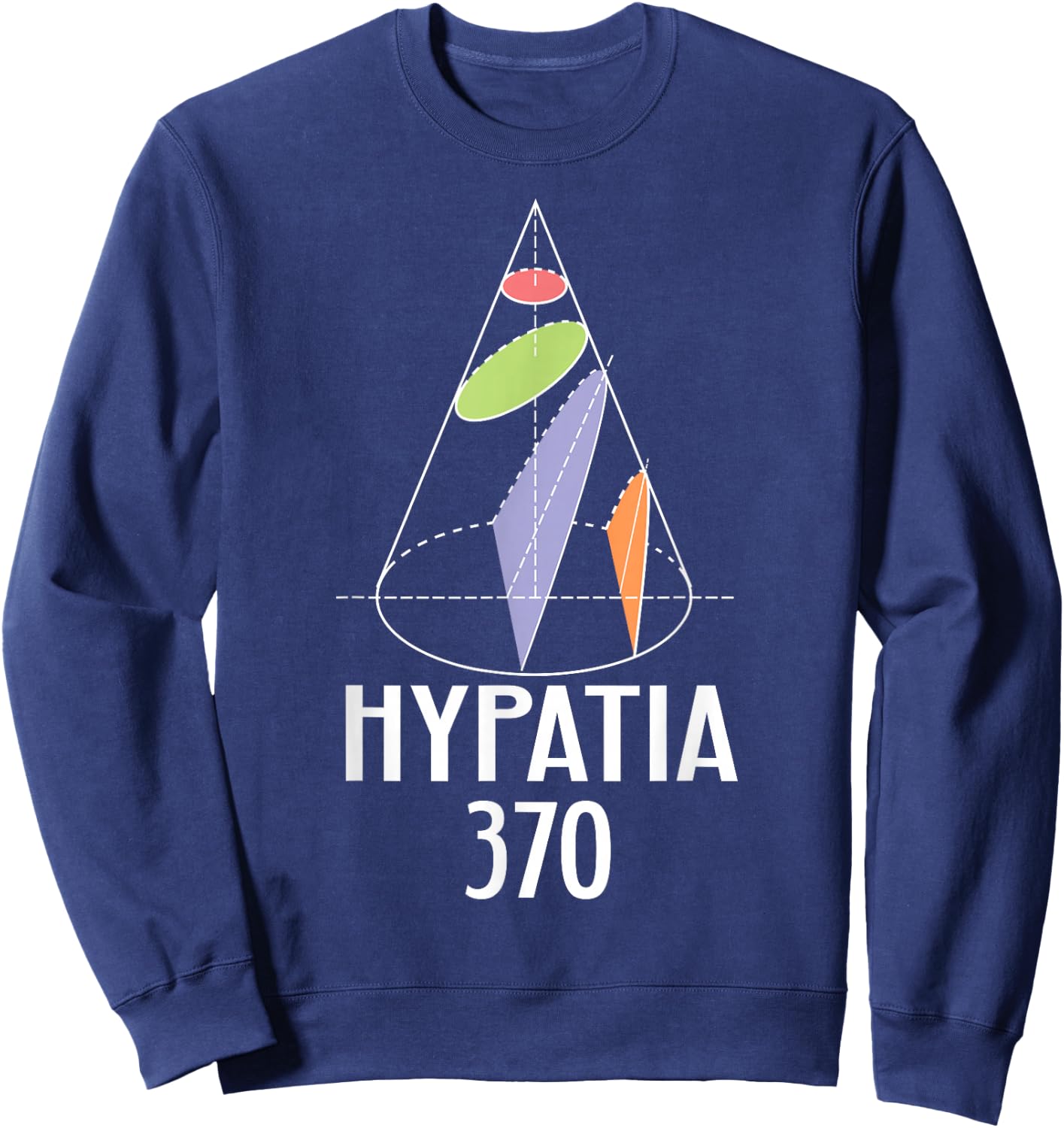 Hypatia Math Women Scientist Diagram Greek Gift Sweatshirt - Sweatshirt | Navy