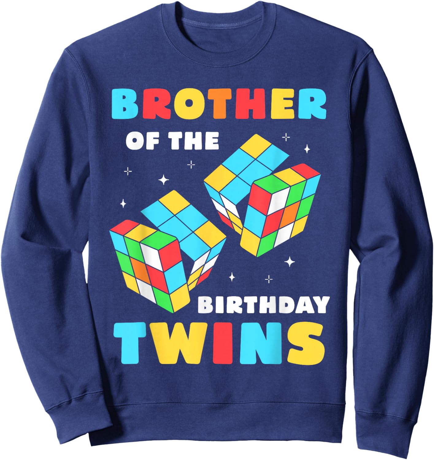 Brother The Birthday Twins Birthday Twin Sweatshirt - Sweatshirt | Navy