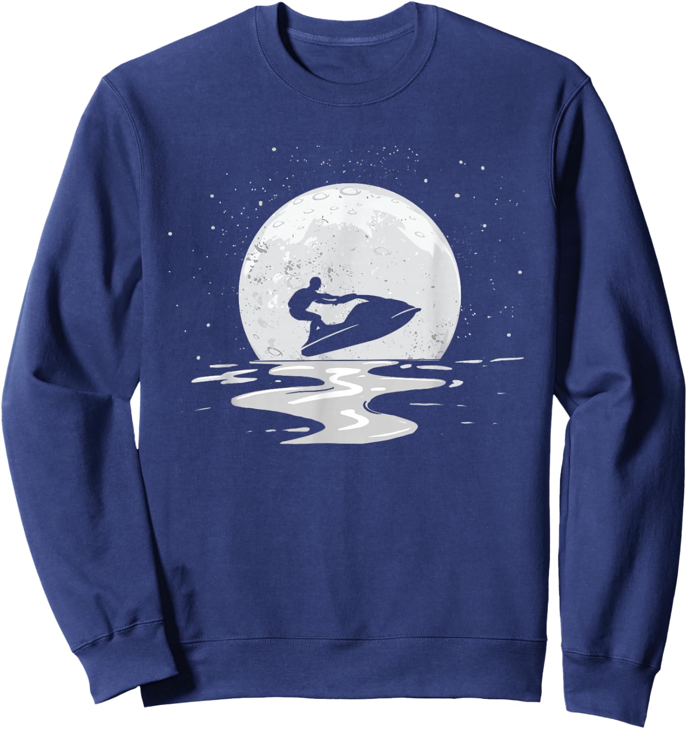 Jet Skiing Lover Jet Ski Enthusiast Moon Lake Vacation Sweatshirt - Sweatshirt | Navy