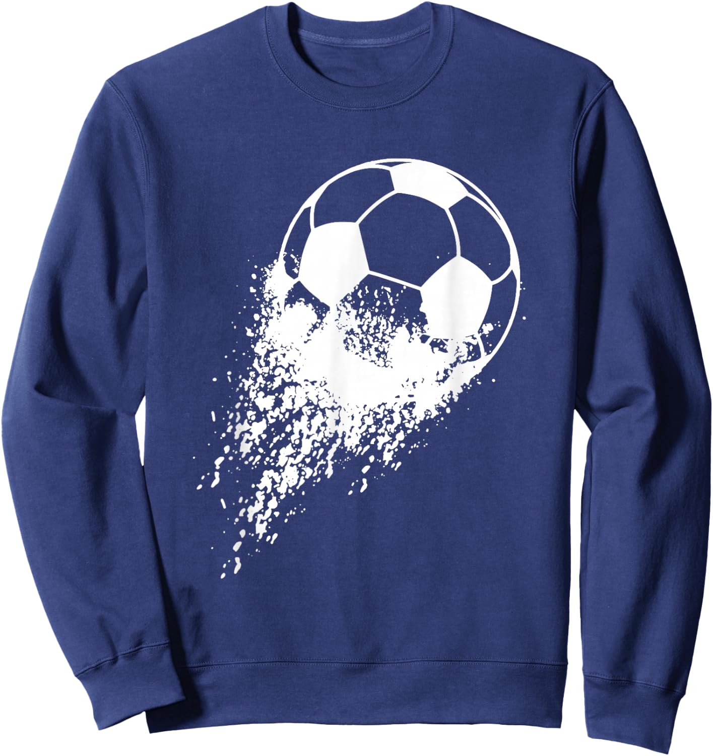 Soccer Player Sports Vintage Men Boys Soccer Ball Sweatshirt - Sweatshirt | Navy