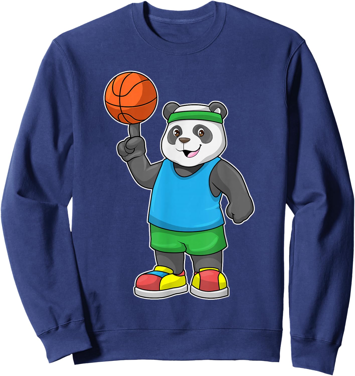 Panda Basketball Sweatshirt - Sweatshirt | Navy