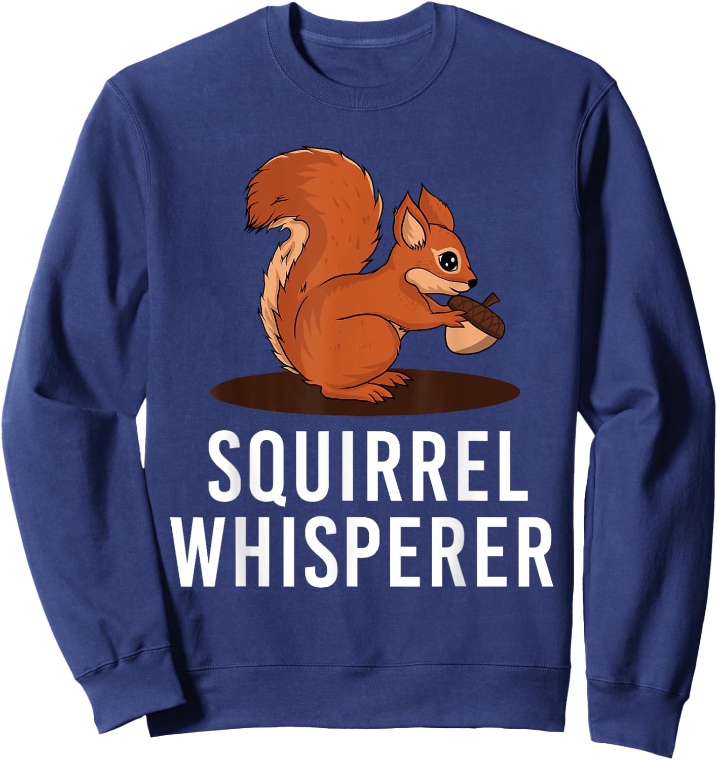 Cute Squirrel Art Women Kids Rodent Squirrel Lovers Sweatshirt - Sweatshirt | Navy