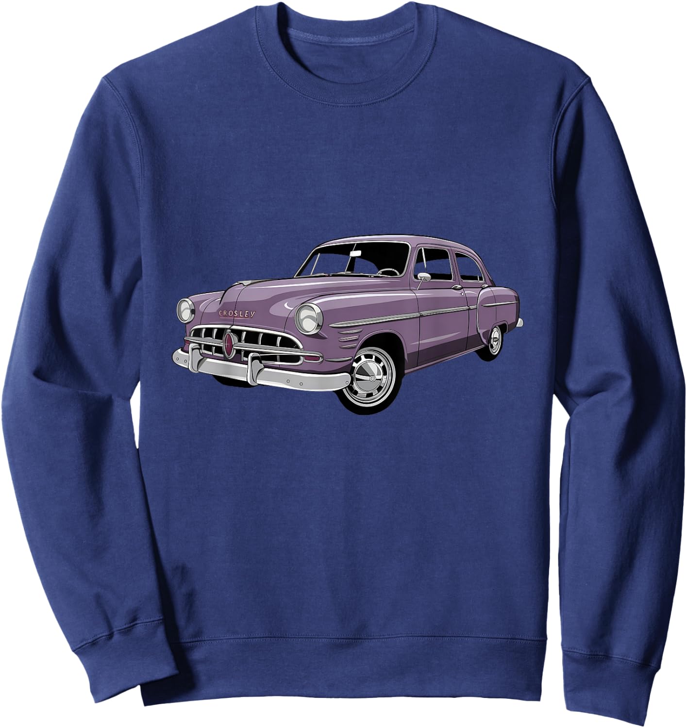 Crosley Catalog Classic Car Enthusiast Vintage Style Sweatshirt - Sweatshirt | Navy