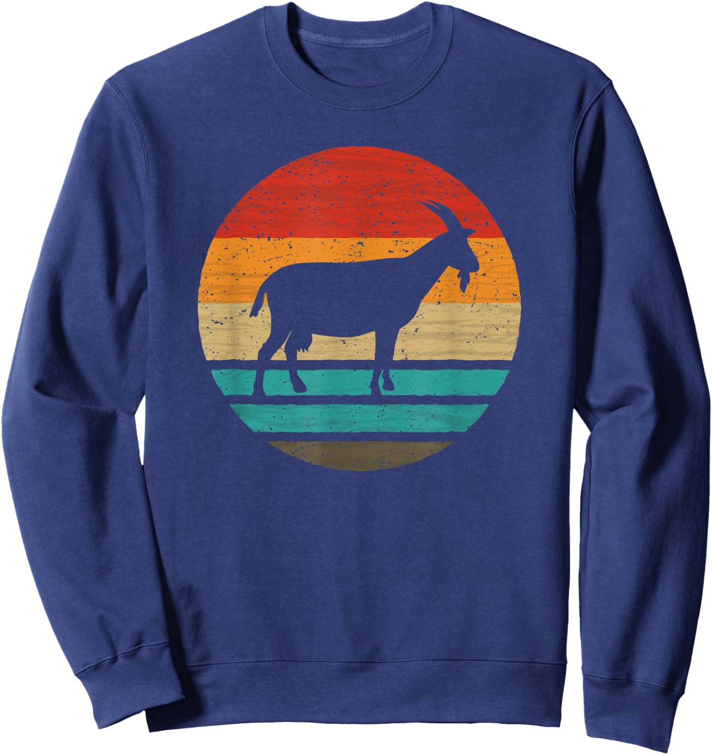 Goat Retro Style Vintage Sweatshirt - Sweatshirt | Navy