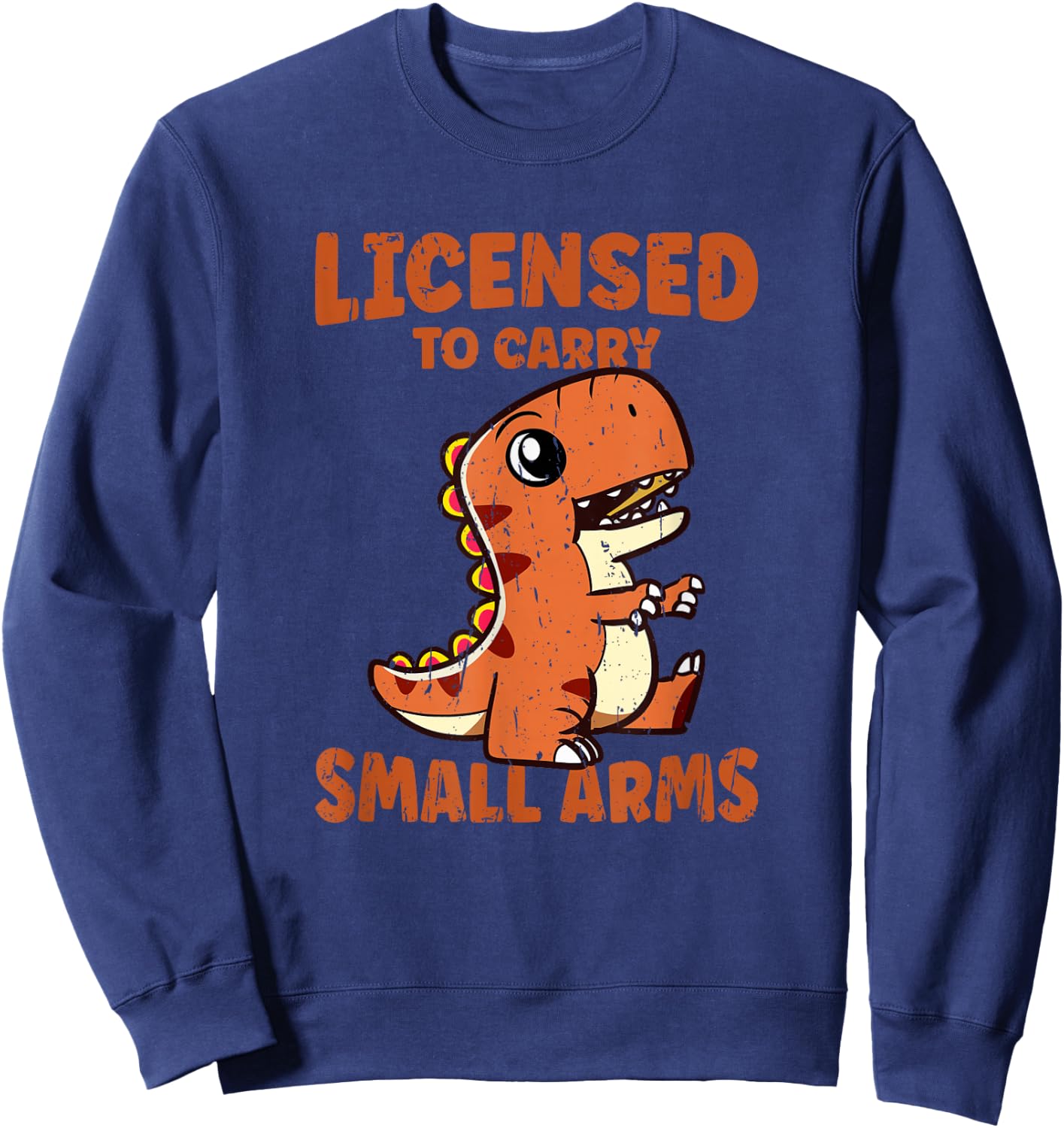 Licensed to carry small arms - trex Sweatshirt - Sweatshirt | Navy