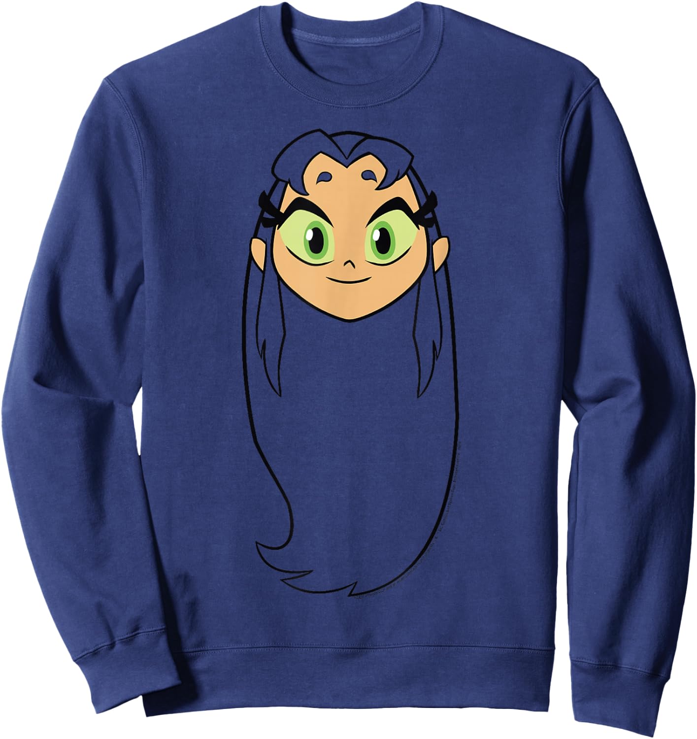 Teen Titans Go! Starfire Big Face Portrait Sweatshirt - Sweatshirt | Navy