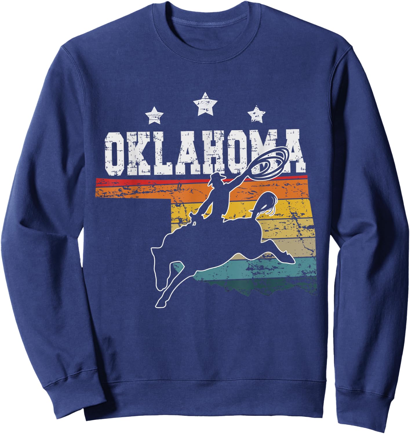 Vintage Oklahoma Rodeo Sweatshirt - Sweatshirt | Navy