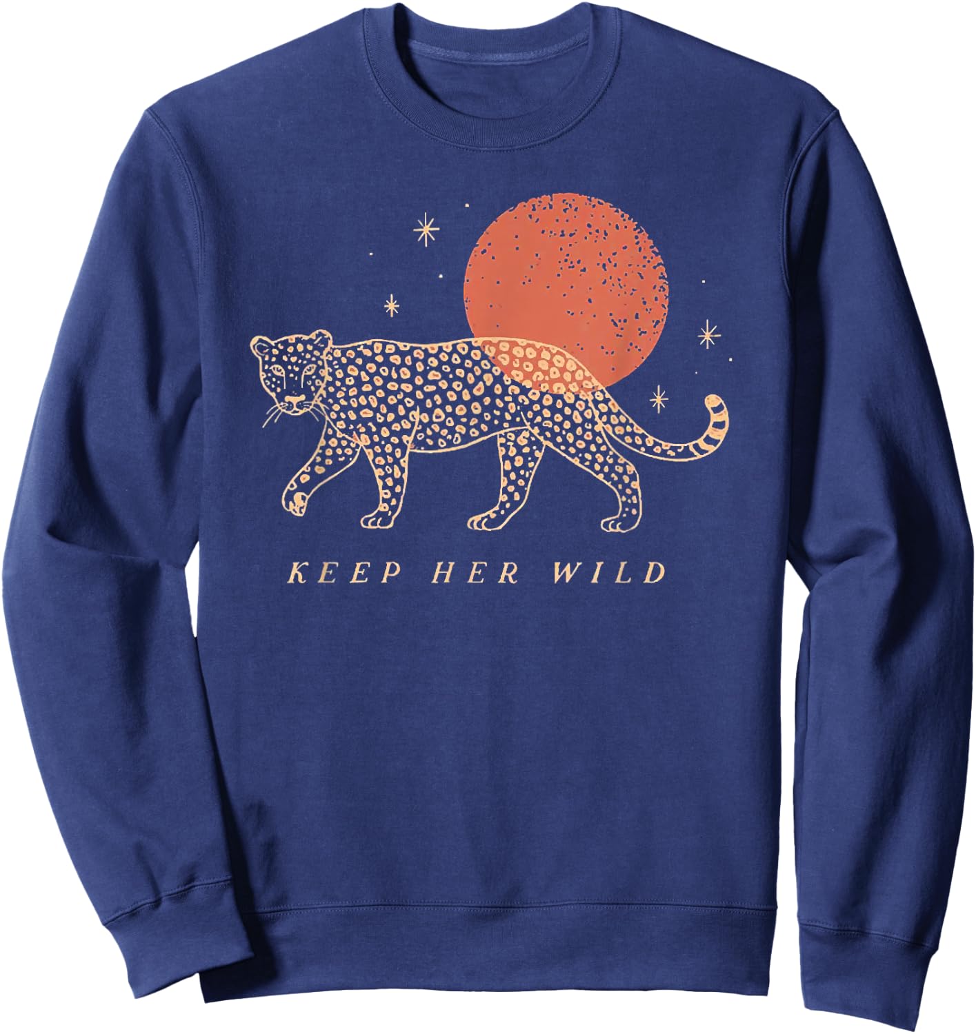 Keep Her Wild Panther Moon Sweatshirt - Sweatshirt | Navy