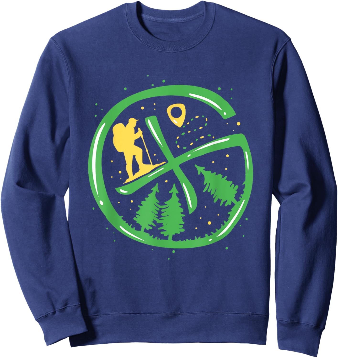 Geocache Hiking Outdoor - Funny Geocaching Sweatshirt - Sweatshirt | Navy