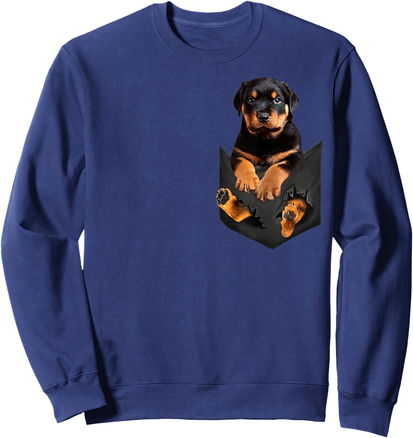 Funny Rottweiler in Your Pocket for Rott, Rottie Lovers Sweatshirt - Sweatshirt | Navy