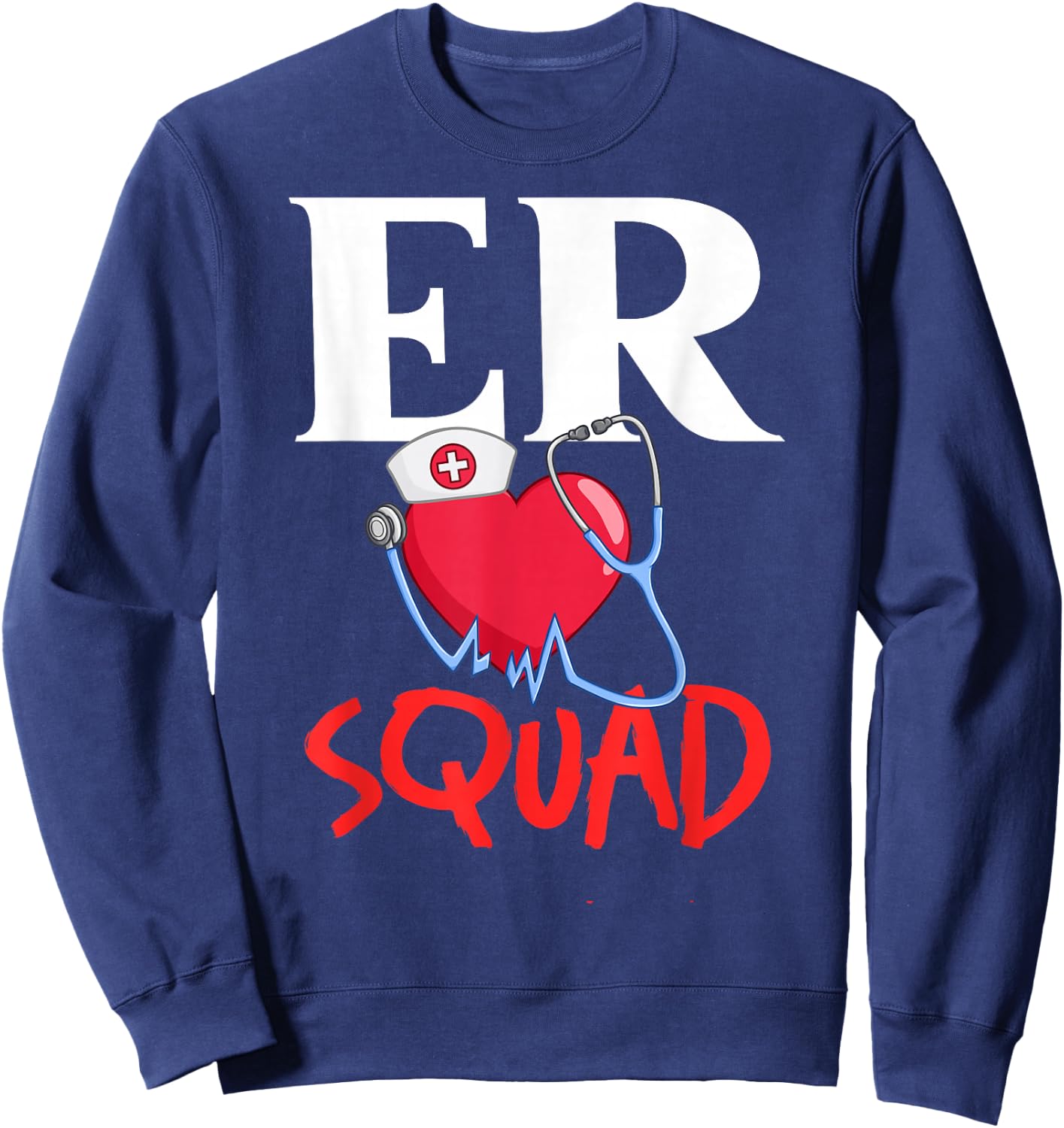 Emergency Room Technician ER Nurse Hospital Department Sweatshirt - Sweatshirt | Navy