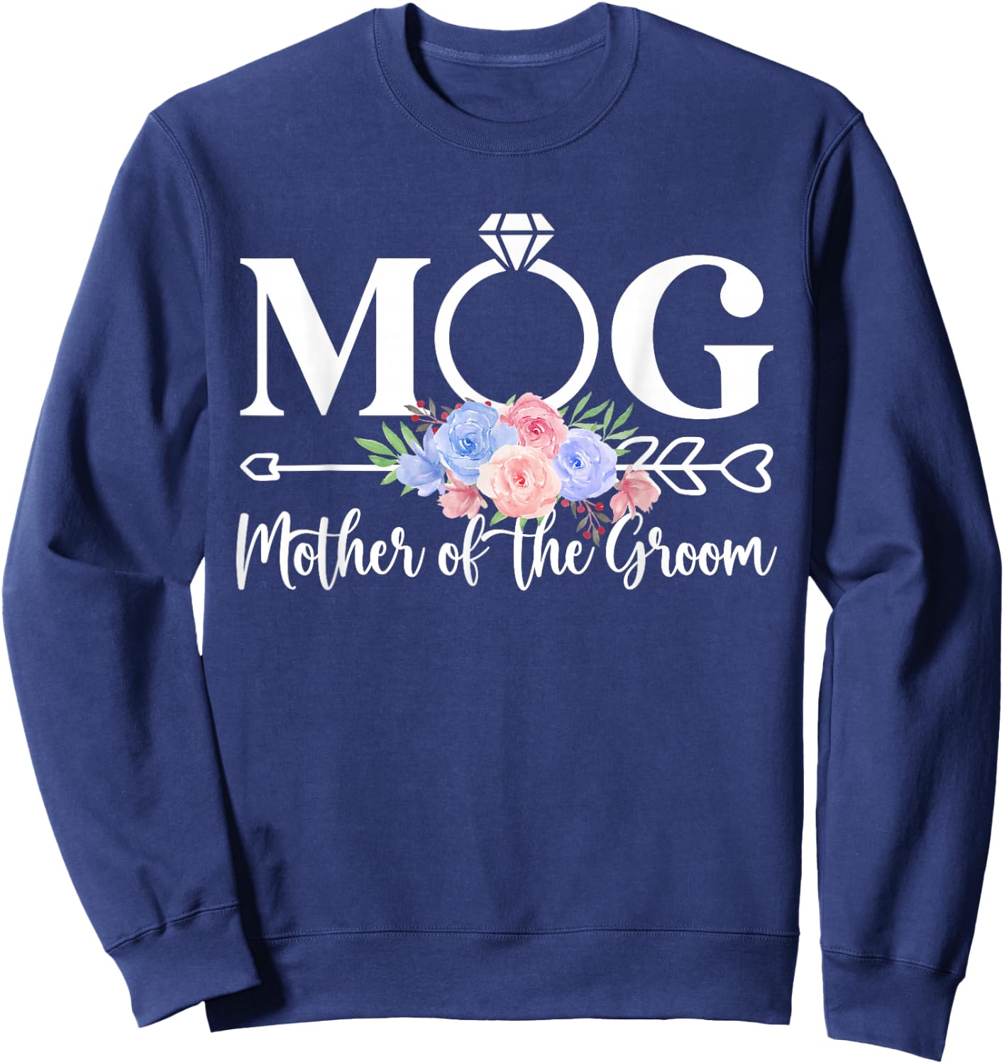 MOG Mother Of The Groom Mom Proud Mama Of The Groom Sweatshirt - Sweatshirt | Navy