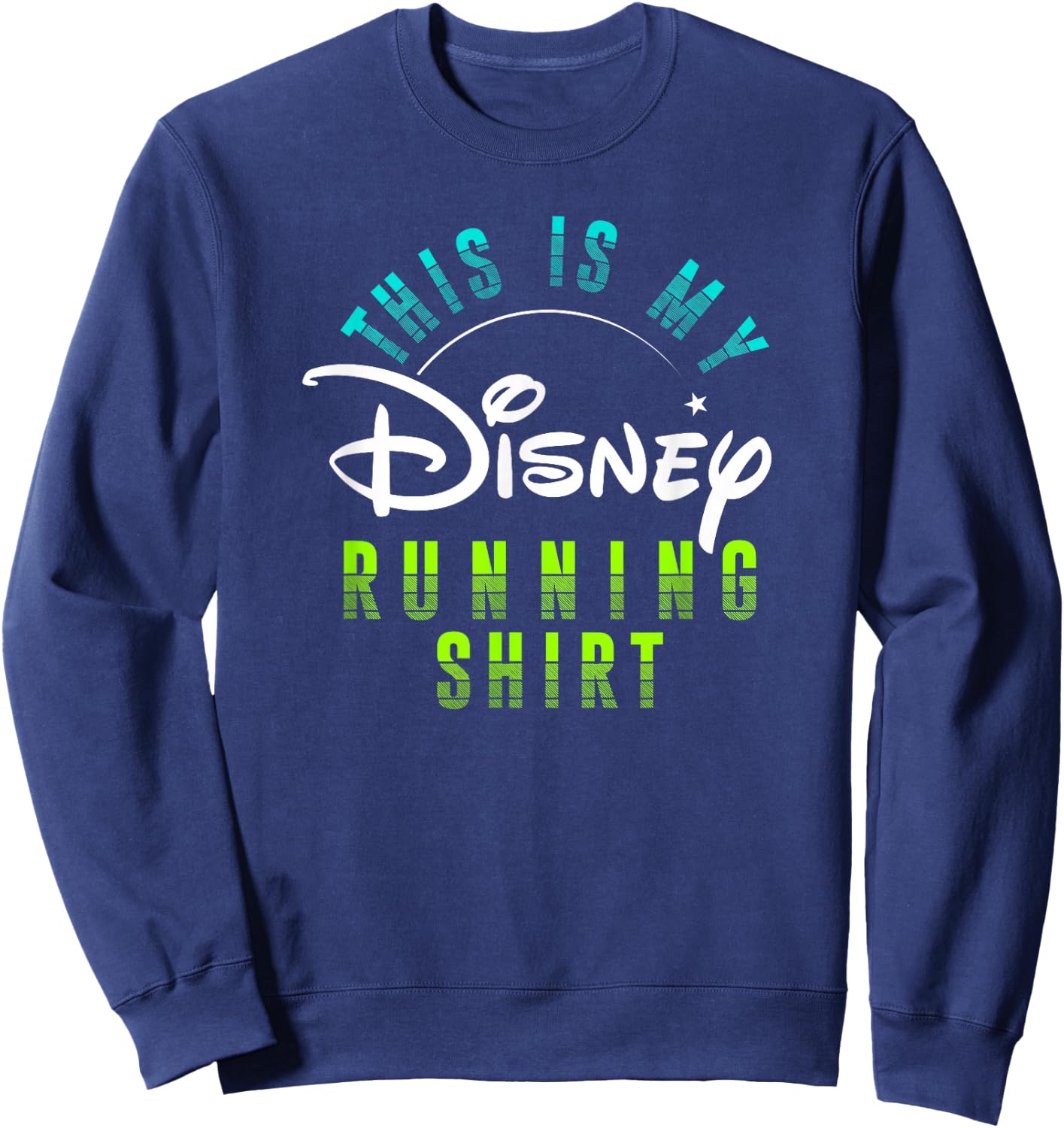 Disney Athletic Running Logo Sweatshirt - Sweatshirt | Navy