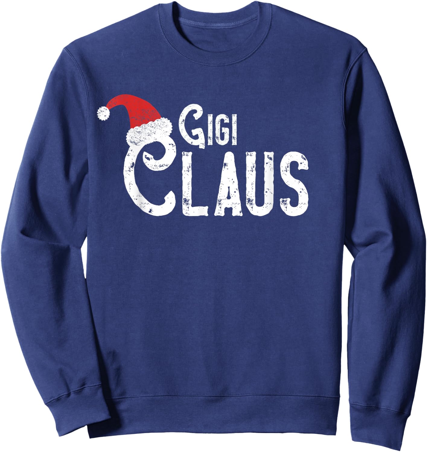 Gigi Claus - Traditional Santa Matching Family Christmas Sweatshirt - Sweatshirt | Navy