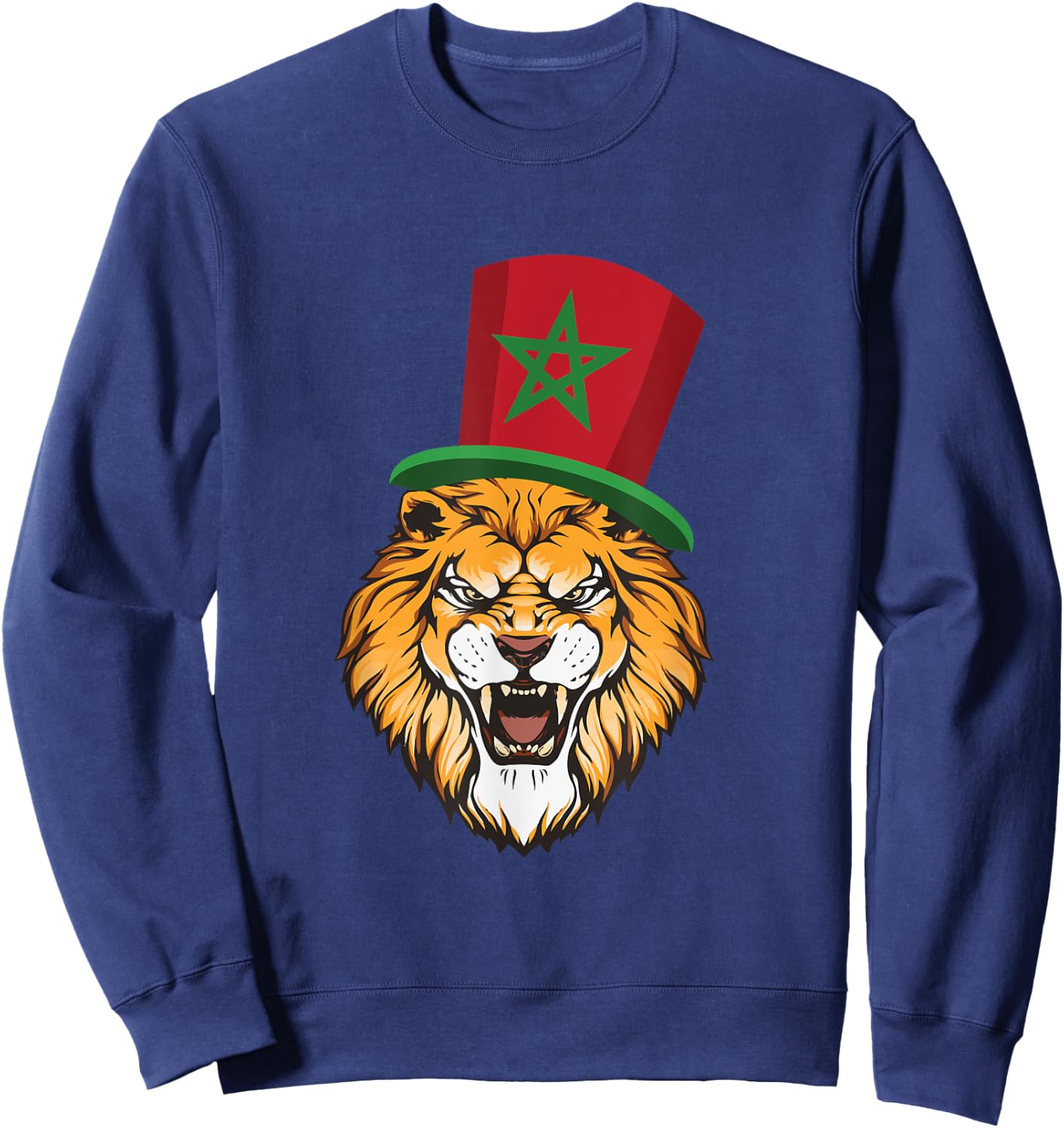 Morocco Flag Moroccan Soccer Supporter women kids Sweatshirt - Sweatshirt | Navy