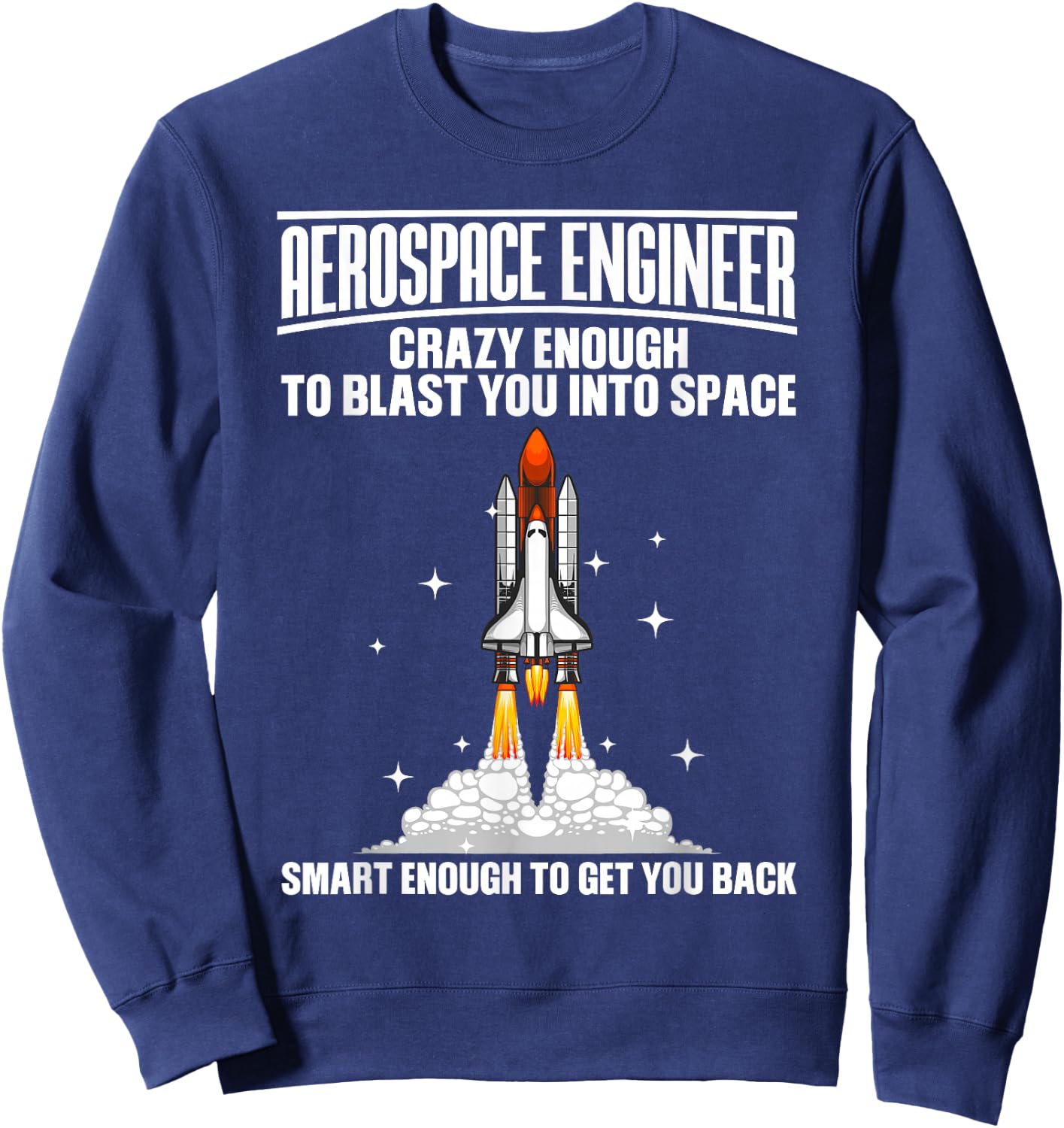 Cool Aerospace Engineer Art Women Aeronautical Space Sweatshirt - Sweatshirt | Navy