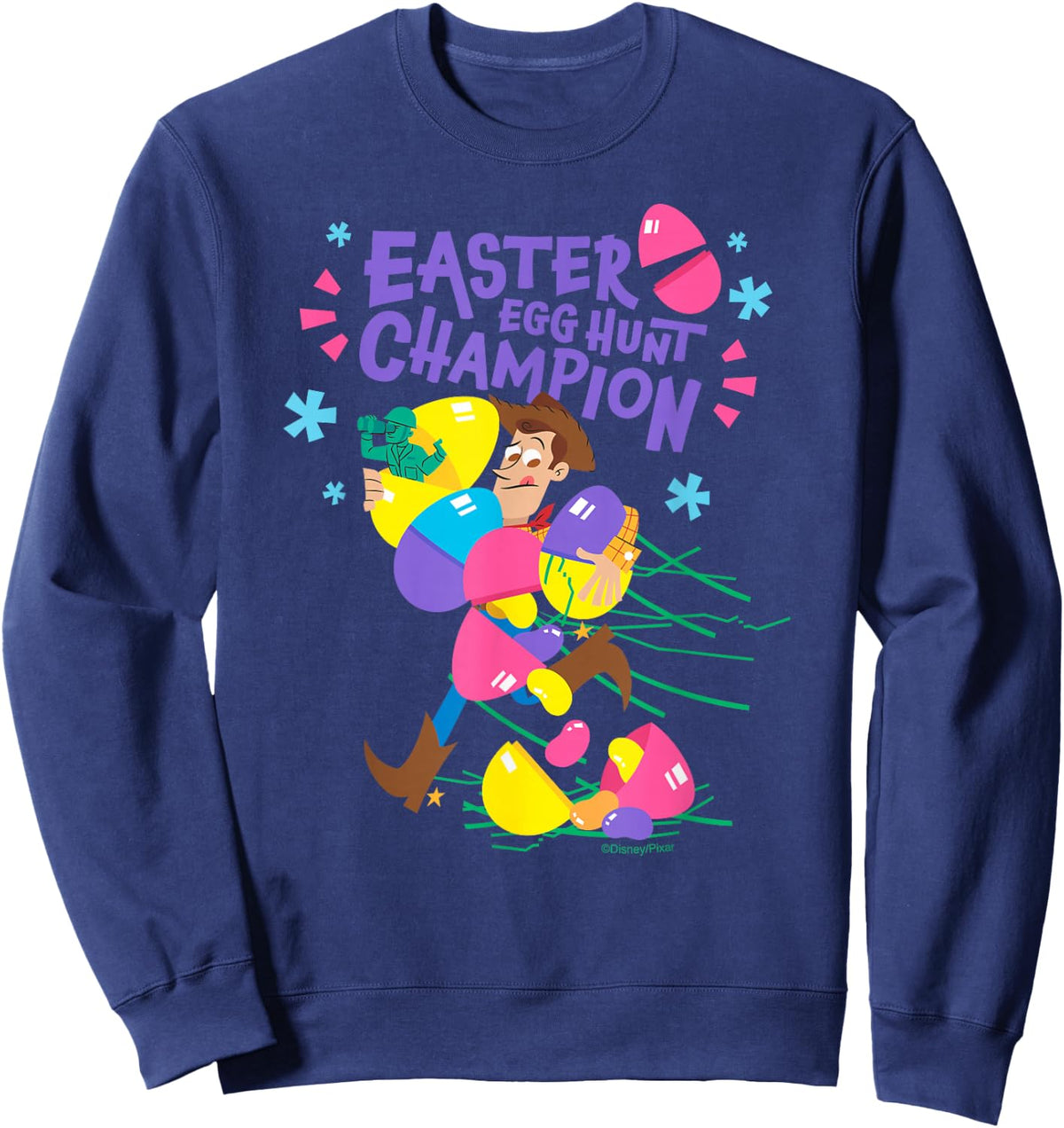 Disney and Pixar's Toy Story Woody Easter Egg Hunt Sweatshirt - Sweatshirt | Navy