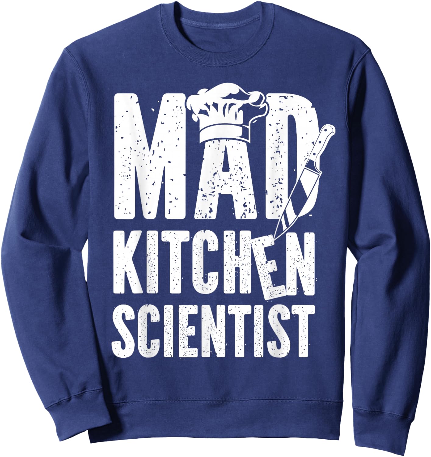 Cooking Cook Kitchen Chef Mad Kitchen Scientist Sweatshirt - Sweatshirt | Navy