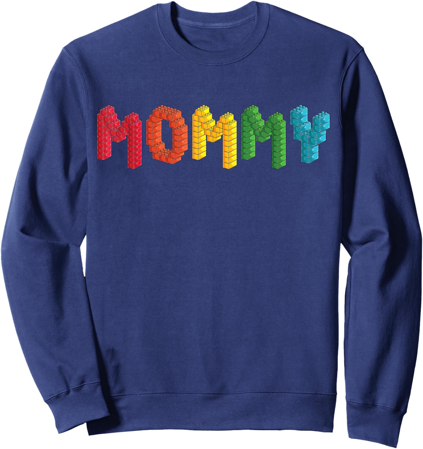 Mommy Master Builder Building Bricks Blocks Family Set Sweatshirt - Sweatshirt | Navy