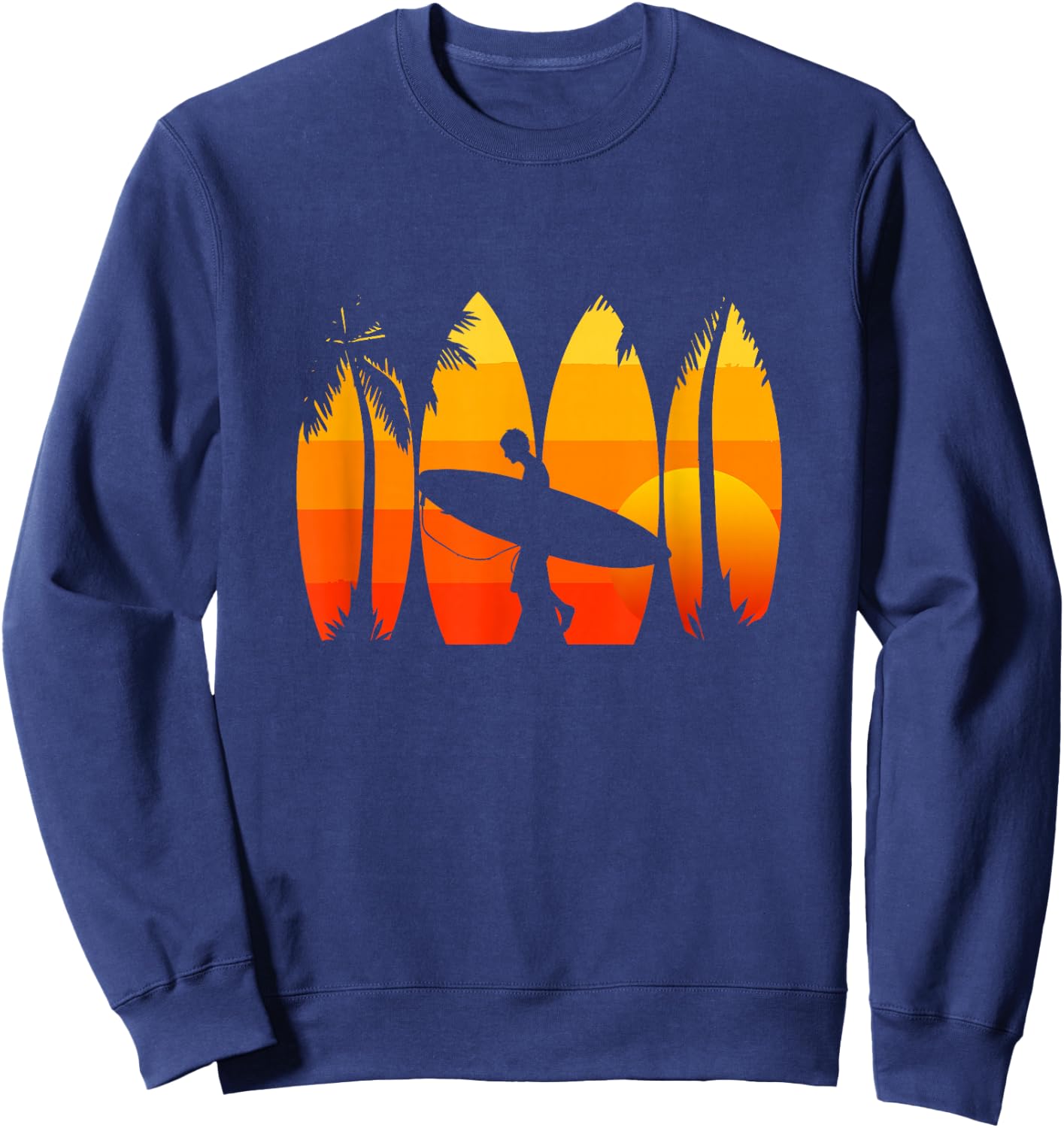 Surfing Surf Apparel - Surfer Surf Sweatshirt - Sweatshirt | Navy