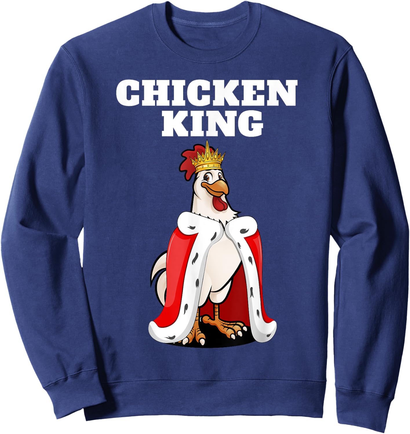 Chicken King | Chicken | Boys Chicken Sweatshirt - Sweatshirt | Navy