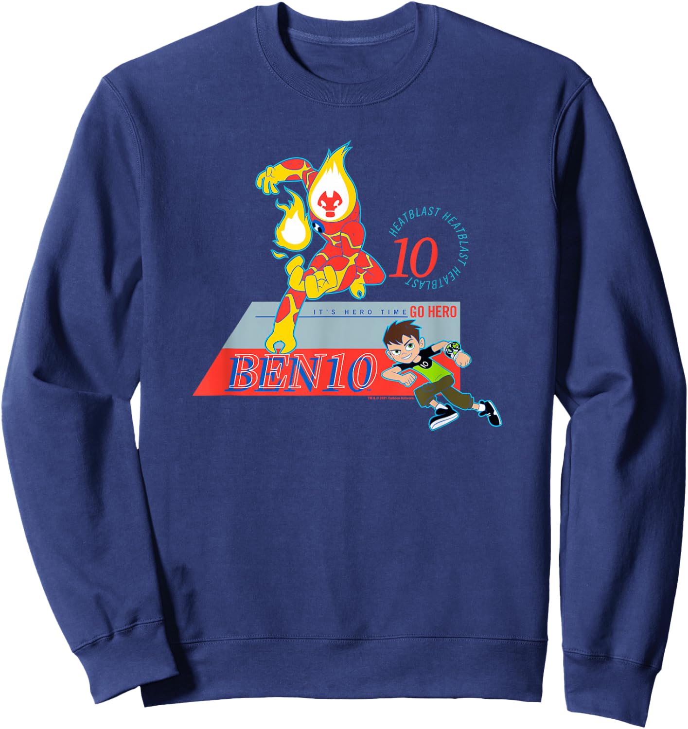 Ben 10 Heatblast Sweatshirt - Sweatshirt | Navy