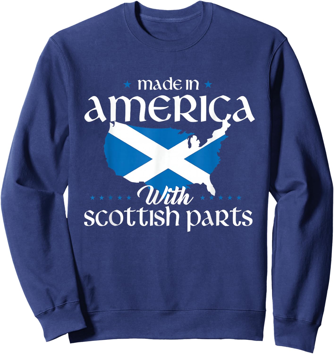 Made in America with Scottish Parts Scotland Pride Heritage Sweatshirt - Sweatshirt | Navy