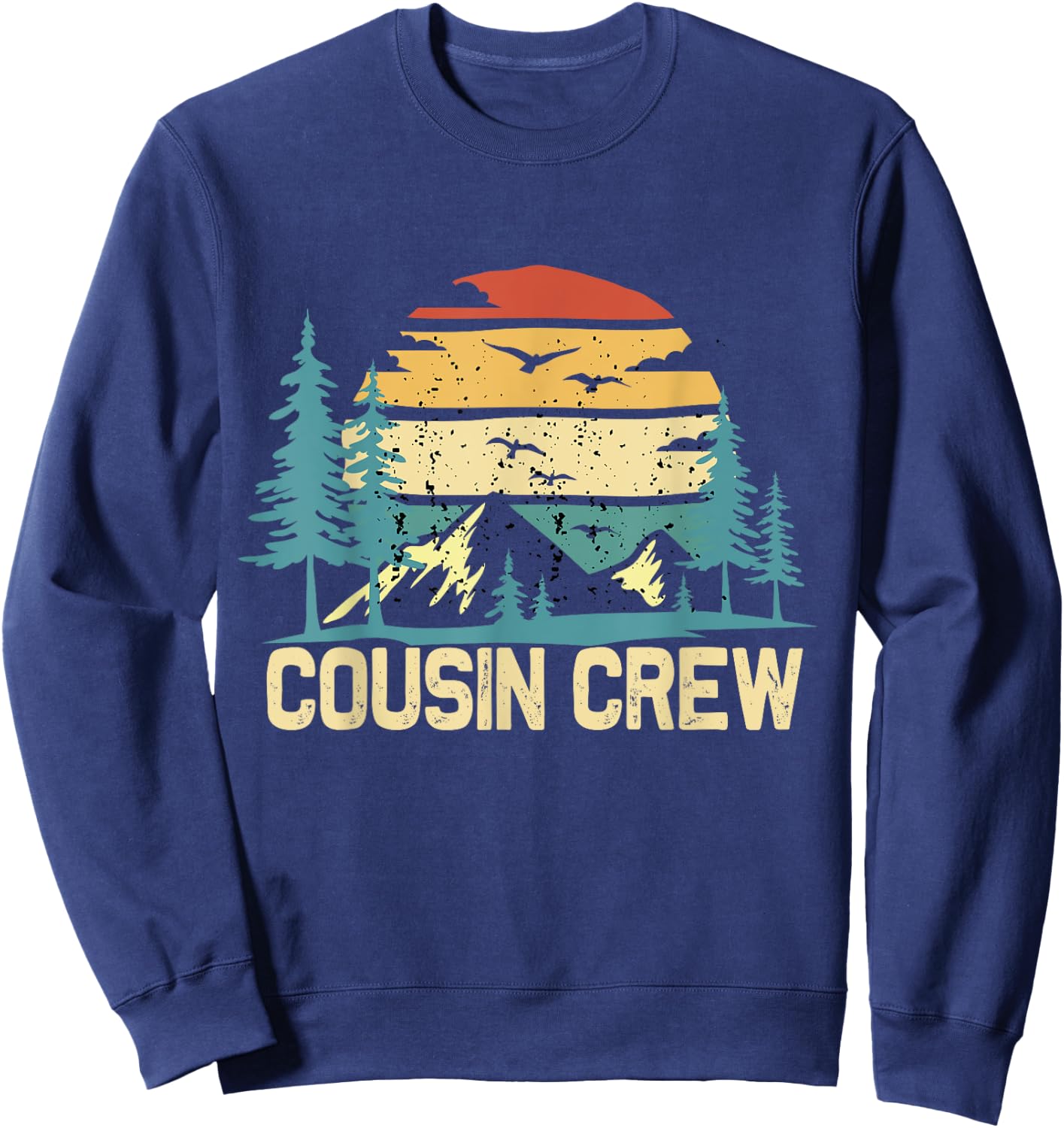 Cousin Crew Camping Friends Summer Family Vacation Men Women Kids Sweatshirt - Sweatshirt | Navy