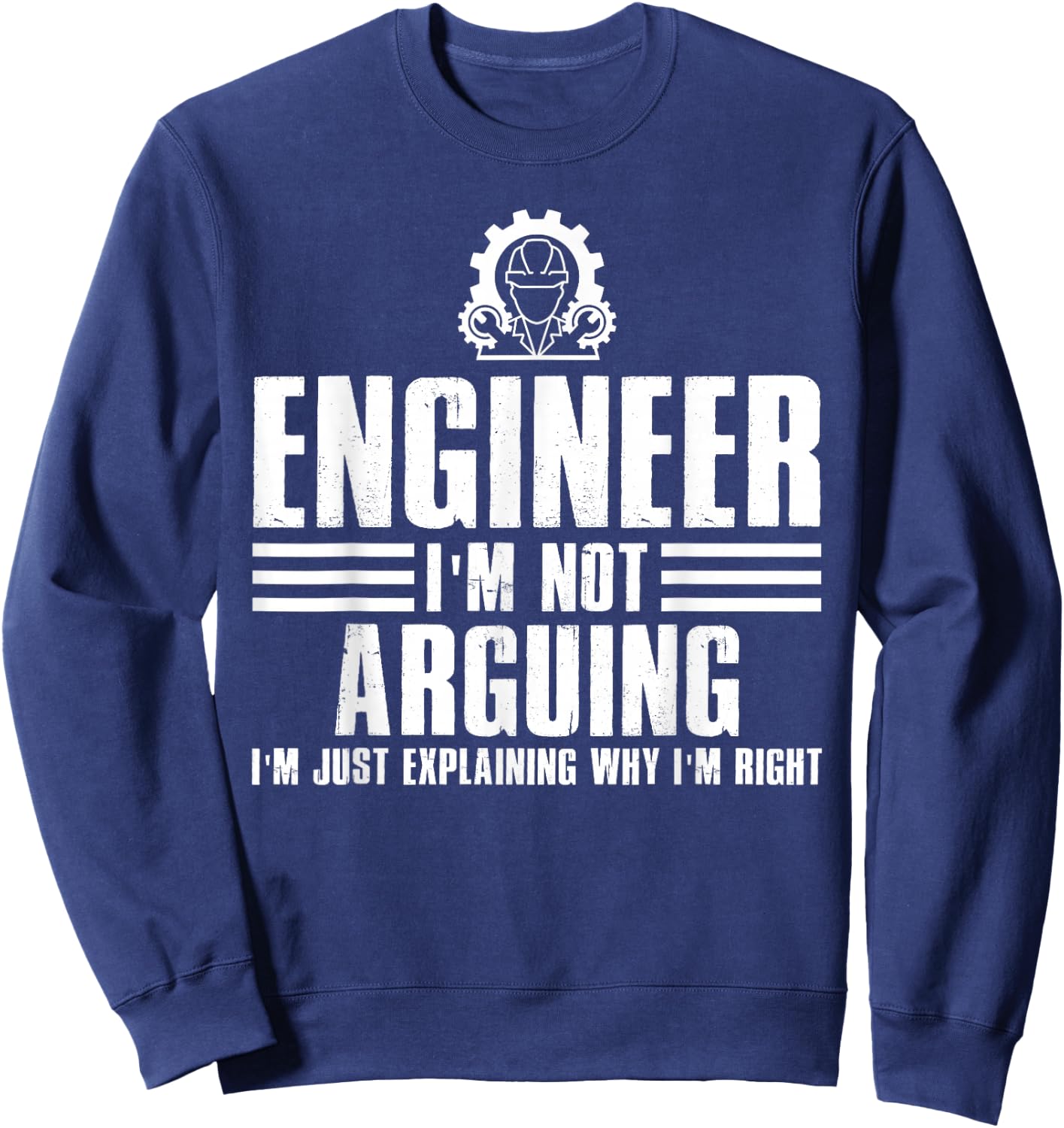 Funny Engineer Art Men Women Mechanic Electrical Engineering Sweatshirt - Sweatshirt | Navy
