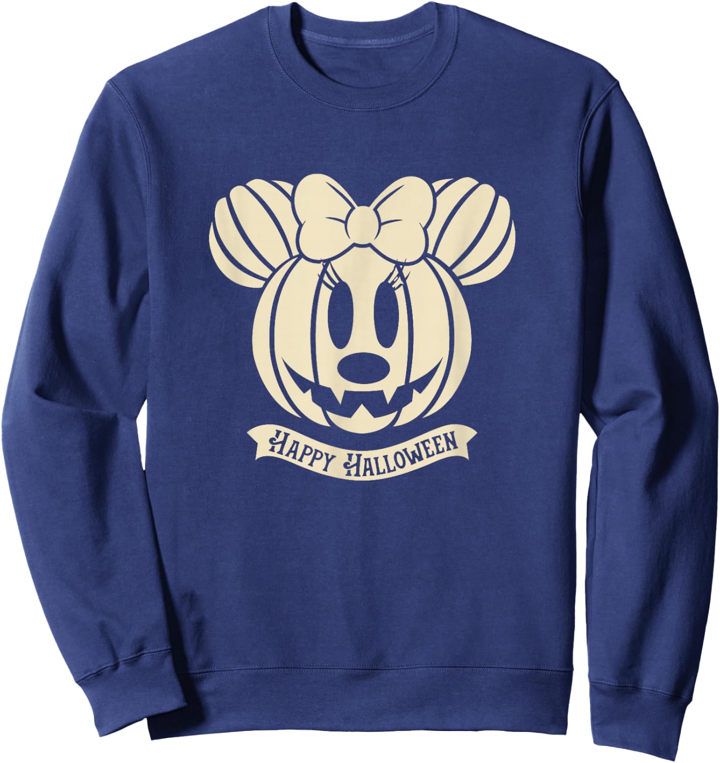 Disney Minnie Mouse Pumpkin Happy Halloween Sweatshirt - Sweatshirt | Navy