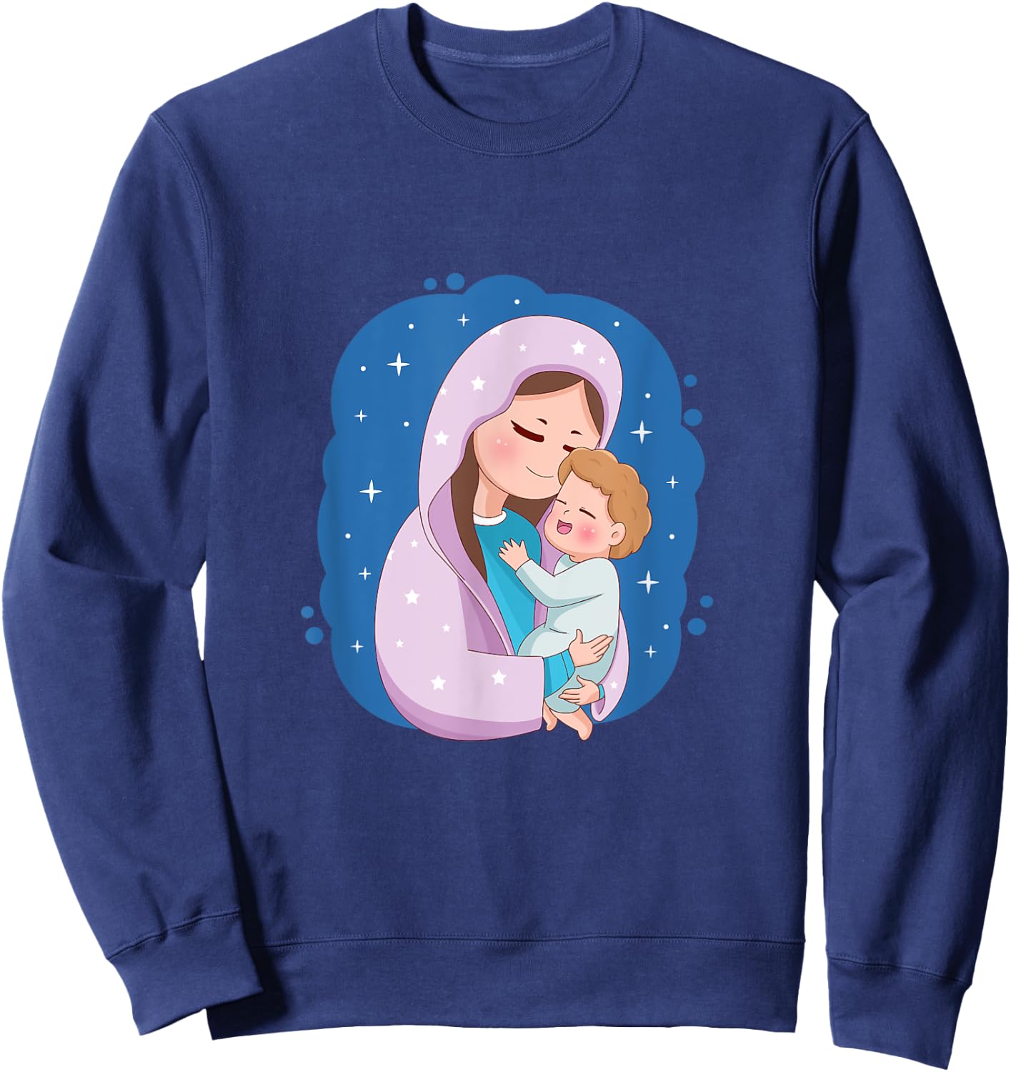 Virgin Mary and Holy Child Sweatshirt - Sweatshirt | Navy